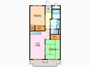 サンパレス緑ヶ丘Ａの物件間取画像